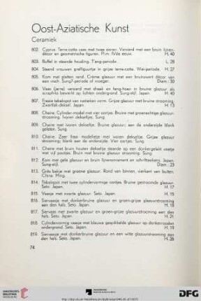 Oost-Aziatische kunst (Nr. 802-845)