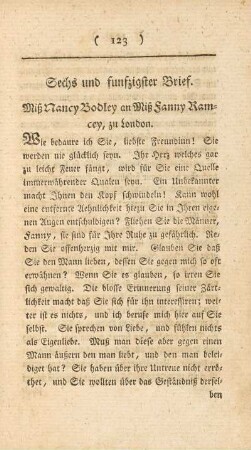 Sechs und funfzigster Brief