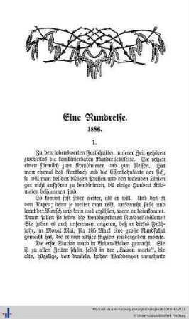 Eine Rundreise.