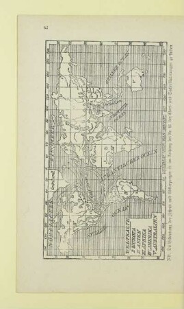 Weltkarte. I Europa. II Asien. III Afrika. IV Amerika. V Australien