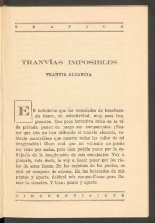 Tranvías imposibles
