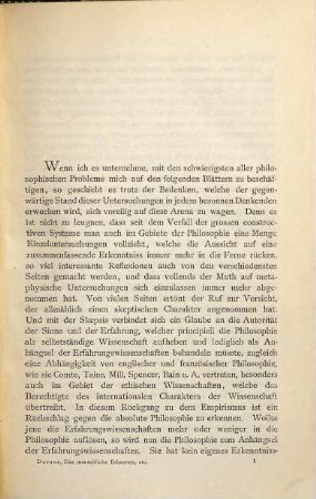 Das menschliche Erkennen : Grundlinie der Erkenntnistheorie und Metaphysik