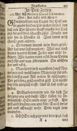 In Pest-Zeiten.