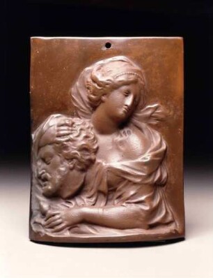 Reliefplatte "Judith mit dem Haupt des Holofernes"