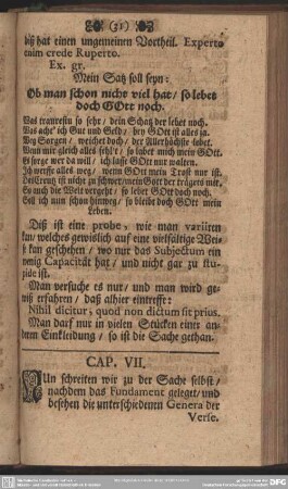Cap. VII. [Von den Alexandrinischen]