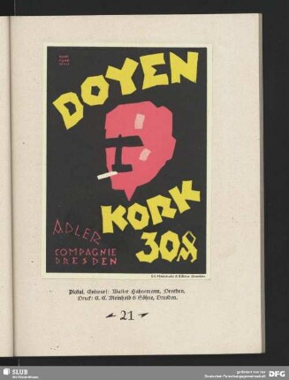 Doyen Kork. Adler Compagnie Dresden