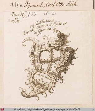 Exlibris des Carl Otto Gymnich