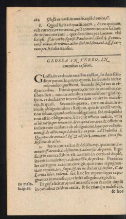Glossa In Verbo, In omnibus casibus,