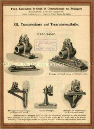Lager für Transmissionen