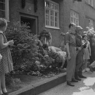 Gedenkfeier zum 80. Geburtstag von Georgi Dimitroff in Berlin - Adlershof.