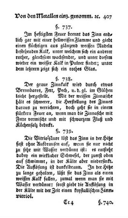 Zinn mit Säuren, Laugensalzen, Salpeter und Schwefel; Musivgold (§. 739-746)