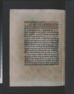Textseite, fol. 83v : Textseite, fol. 83v. Aus: Horarium. Pergament; 175 x 130 mm. Niederländisch, um 1500. Dresden: SLUB Mscr.Dresd.M.220
