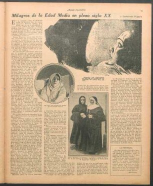 Milagros de la Edad Media en pleno siglo XX