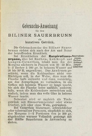 Der Sauerbrunn zu Bilin in Böhmen