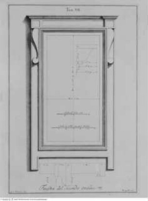 La Libreria Mediceo-Laurenziana., Tafel VII: Finestra del secondo ordine
