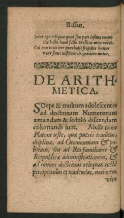 De Arithmetica.