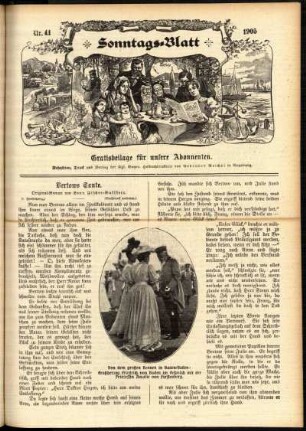 Ausgabe vom Sonntag, den 08. Oktober 1905.