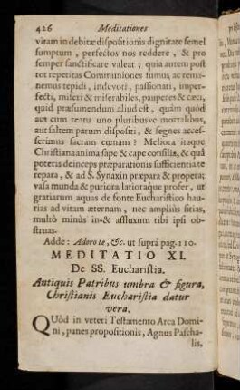 426-436, Meditatio XI - XIII