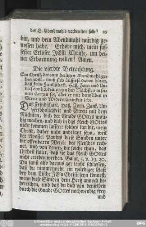 Die vierdte Betrachtung.