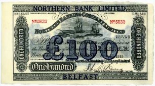 Geldschein, 100 Pfund, 1929