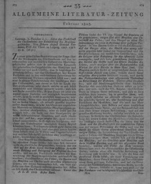 Tittmann, J. A. H.: Ueber das Verhältniss des Christenthums zur Entwickelung des Menschengeschlechts. Leipzig: Fleischer 1817