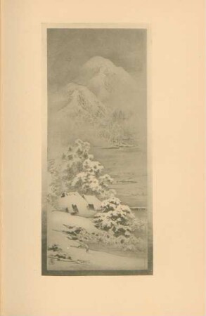 Snow scene in Kaga by Kubota Beisen. Plate IV