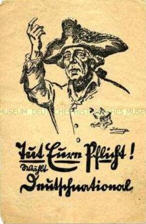 Klebezettel der DNVP zur Reichstagswahl 1924 ?