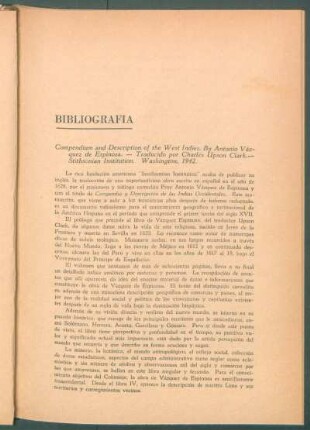 "Compendium and Description of the West Indies", by Antonio Vásquez de Espinosa