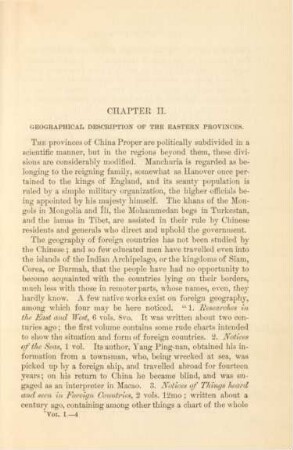 Chapter II. Geographical description of the eastern provinces