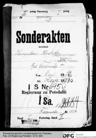 Hauszinssteuerhypotheken für Bad Freienwalde, Kr. Oberbarnim