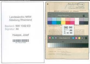 Entnazifizierung Josef Hueppe , geb. 10.12.1901 (Lehrer)
