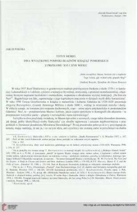 21: Totus morio : dwa wyjątkowe pomniki błaznów książąt pomorskich z przełomu XVI i XVII wieku