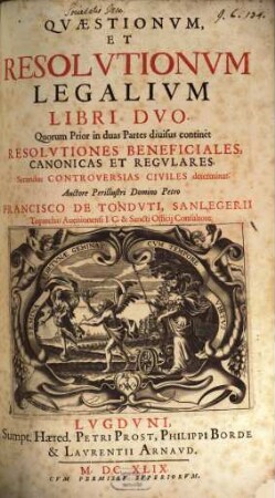 Quaestionum et resolutionum legalium libri duo