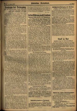 Zweite Ausgabe vom Freitag, den 24. Januar 1936.