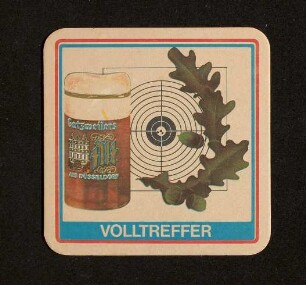 Bierdeckel "Volltreffer"