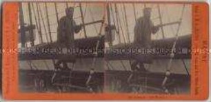 Matrose auf Ausguck bei Nacht, Nr. 29 aus der Serie "Marine" von der Weltumsegelung auf der S.M.S. "Hertha"
