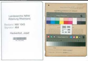 Entnazifizierung Josef Hackenfort , geb. 10.07.1895 (Schuhmacher)