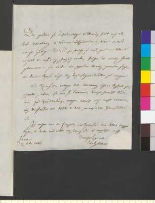Brief von Eichstädt, Heinrich Karl Abraham an Goethe, Johann Wolfgang von