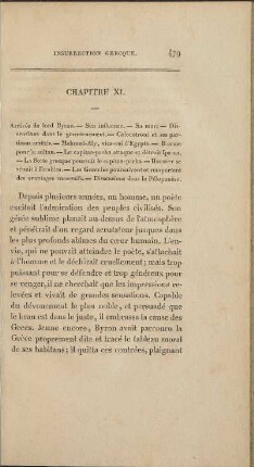 Chapitre XI. Arrivée de lord Byron. ...
