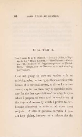 Chapter II. How i came to go to Burmah ...