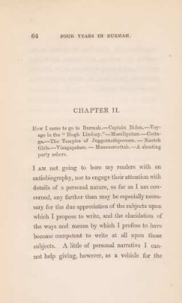 Chapter II. How i came to go to Burmah ...