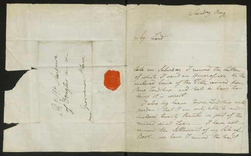 Brief an den Duke of Hamilton, engl.