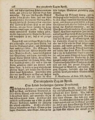Der vierzehende Tag im Aprill