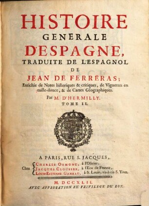 Histoire Générale D'Espagne, 2