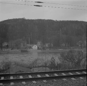 Kirnitzschmündung und Personenaufzug nach Ostrau