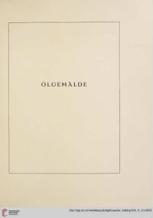 Ölgemälde (Nr. 1-60)