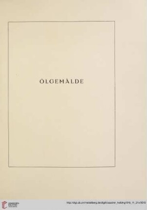 Ölgemälde (Nr. 1-60)