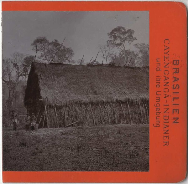 Group of people in front of huts