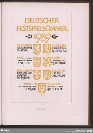Deutscher Festspielsommer 1939