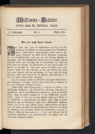 Nr. 6. März 1911
